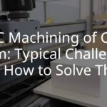 CNC machine milling a foam core block, industrial setting, precise tooling, clean cut surface, engineering workshop, realistic.