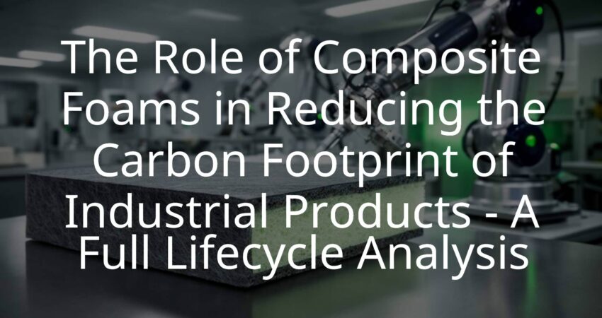 Industrial composite foam material, green technology, structural sandwich construction, reducing carbon footprint, high-tech manufacturing, realistic.