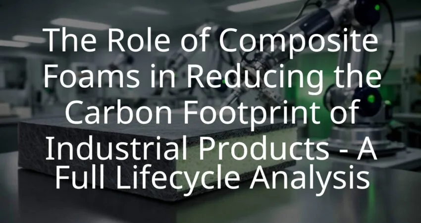 Industrial composite foam material, green technology, structural sandwich construction, reducing carbon footprint, high-tech manufacturing, realistic.